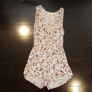 Flower Patterned Romper